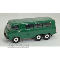 12059-УСР УАЗ-452К автобус длиннобазный 3-х осный (пластик крашенный) темно-зеленый